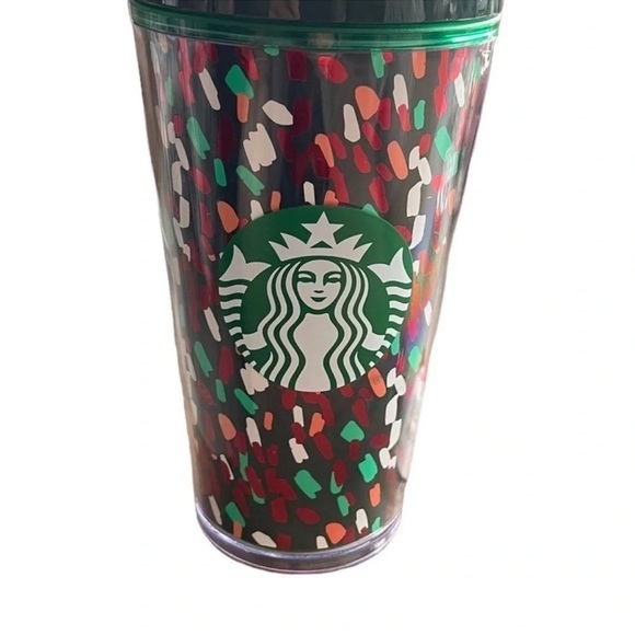 STARBUCKS 2019 Holiday Confetti Cold Cup Tumbler Coffee Mug - Picture 4 of 4